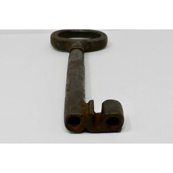 Large Antique Cast Iron Steel 7 inch Skeleton Key - Picture 4 of 7